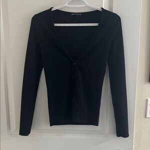 Zara Black Women's Cardigan Sweater